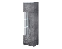 Display cabinet INDIA 45 cm, Schiefer, one door, right