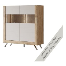 Tall chest of drawers KASAI 128 cm, Hamilton oak