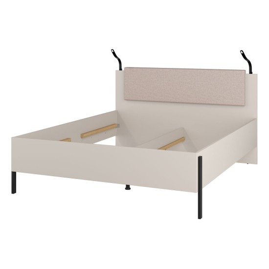 Bed JUKON S 160x200 cm, cashmere