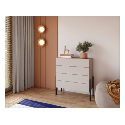 Chest of drawers JUKON S 84 cm, cashmere