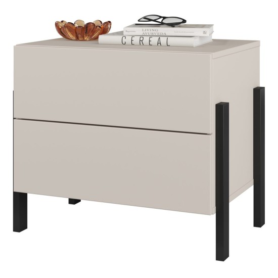 Bedside table JUKON S 59 cm, cashmere