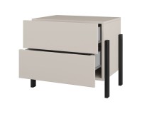 Bedside table JUKON S 59 cm, cashmere