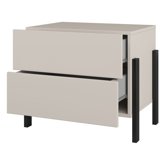 Bedside table JUKON S 59 cm, cashmere