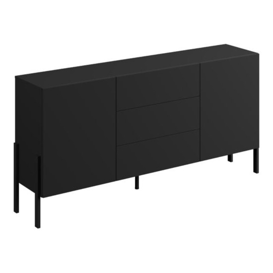 Chest of drawers JUKON S 184 cm, black onyx