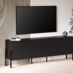 Chest of drawers JUKON 204 cm, black onyx Chest of drawers JUKON 204 cm, black onyx
