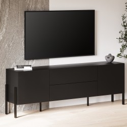 TV unit JUKON 204 cm, black onyx TV unit JUKON 204 cm, black onyx