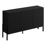 Chest of drawers JUKON S 154 cm, black onyx