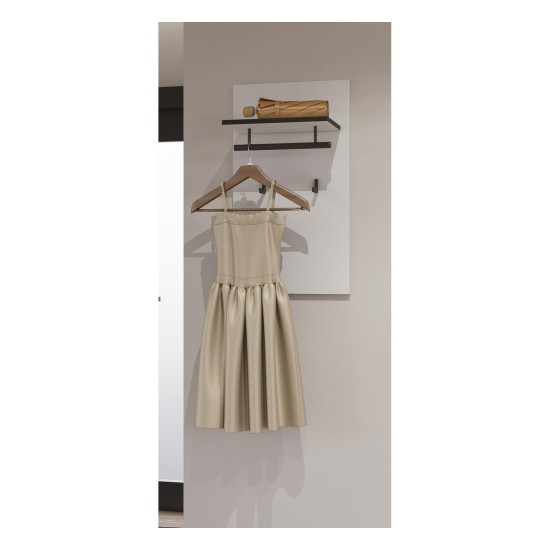 Panel with hooks CROSS Helvetia 40 cm, white with black Panel with hooks CROSS Helvetia 40 cm, white with black