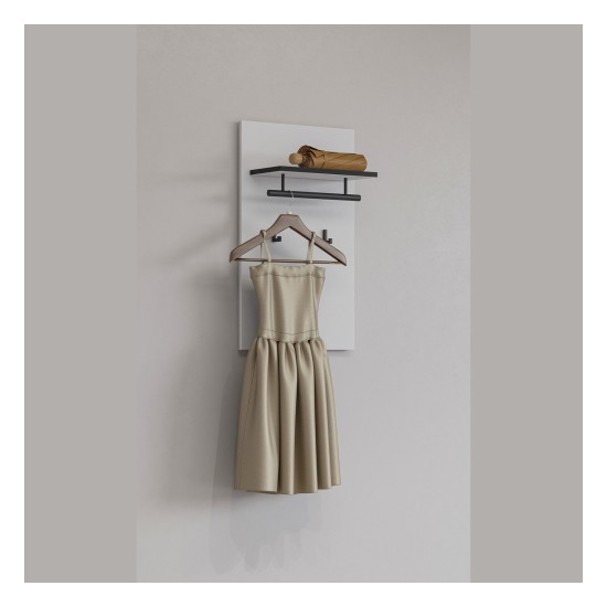Panel with hooks CROSS Helvetia 40 cm, white with black Panel with hooks CROSS Helvetia 40 cm, white with black