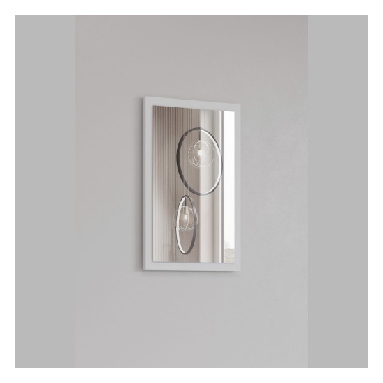 Mirror CROSS Helvetia 40 cm, white with black Mirror CROSS Helvetia 40 cm, white with black