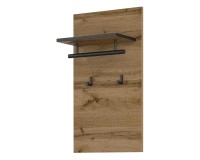 Panel with hooks CROSS Helvetia 40 cm, wotan oak with black