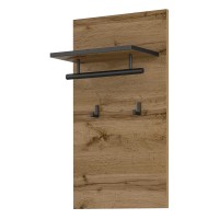 Panel with hooks CROSS Helvetia 40 cm, wotan oak with black