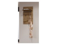 Panel with hooks CROSS Helvetia 40 cm, wotan oak with black