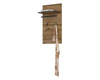Panel with hooks CROSS Helvetia 40 cm, wotan oak with black