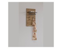 Panel with hooks CROSS Helvetia 40 cm, wotan oak with black