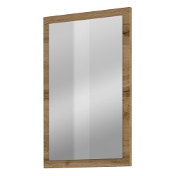 Mirror CROSS Helvetia 40 cm, wotan oak with black