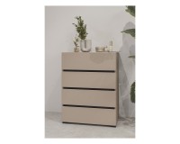 Chest of drawers CROSS Helvetia 60 cm, Congo with black