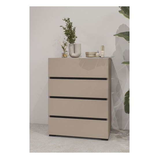 Chest of drawers CROSS Helvetia 60 cm, Congo with black