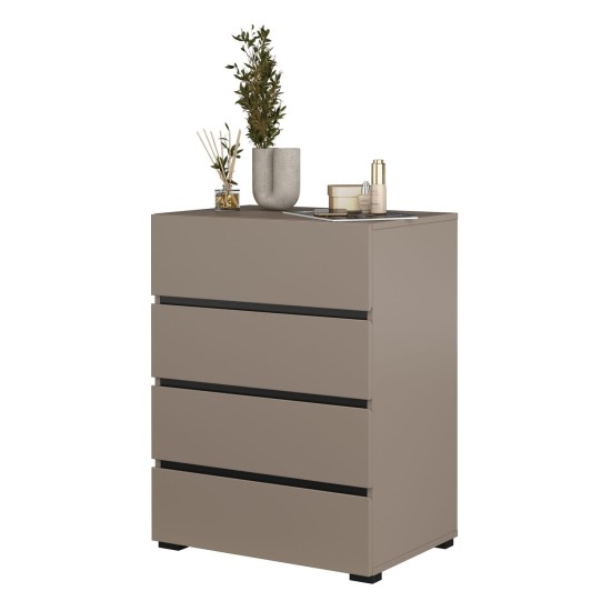 Chest of drawers CROSS Helvetia 60 cm, Congo with black