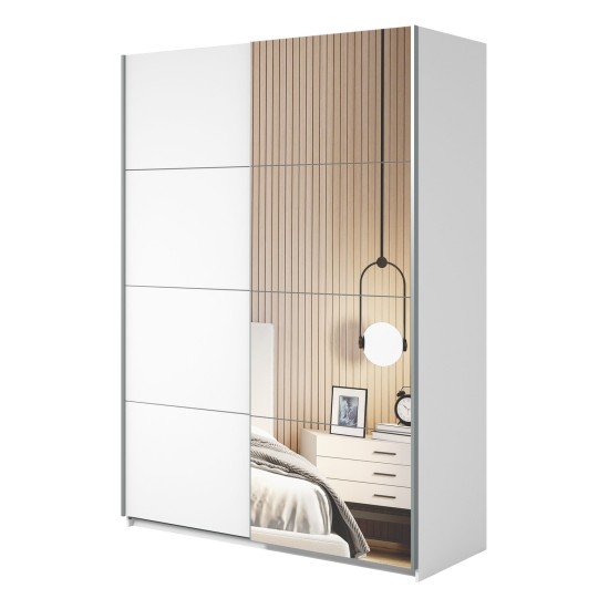 Wardrobe BETA Helvetia 150 cm, white