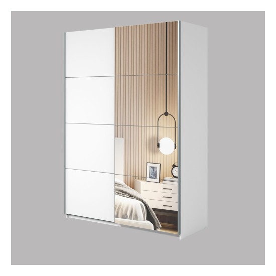 Wardrobe BETA Helvetia 150 cm, white
