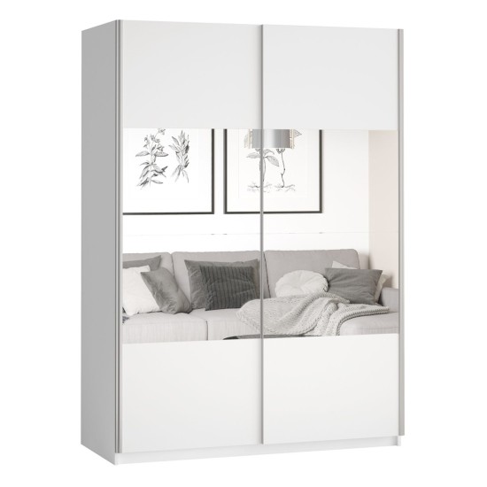 Wardrobe BETA Helvetia 120 cm, white