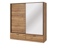 Wardrobe BETA Helvetia 180 cm, mauvella oak