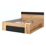Кровать BETA Helvetia 160×200 см, дуб мовелла