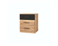 Bedside table BETA Helvetia 46 cm, mauvella oak
