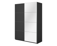 Wardrobe BETA Helvetia 150 cm, black