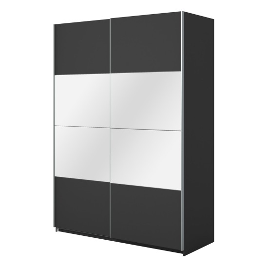 Wardrobe BETA Helvetia 150 cm, black