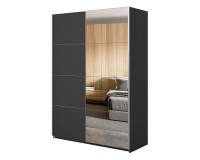 Wardrobe BETA Helvetia 150 cm, black