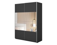 Wardrobe BETA Helvetia 150 cm, black