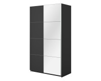 Wardrobe BETA Helvetia 120 cm, black