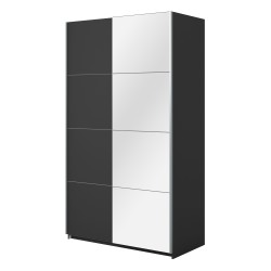 Wardrobe BETA Helvetia 120 cm, black