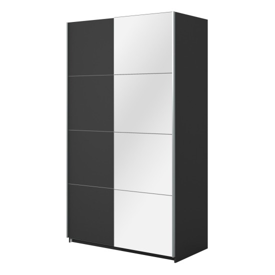 Wardrobe BETA Helvetia 120 cm, black