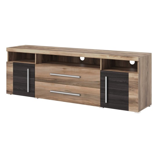 TV unit ROGER 182 cm, satin nussbaum