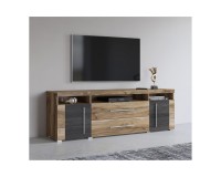 TV unit ROGER 182 cm, satin nussbaum
