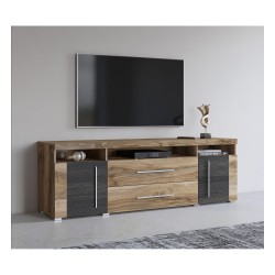 TV unit ROGER 182 cm, satin nussbaum