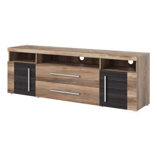 TV unit ROGER 182 cm, satin nussbaum
