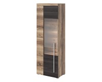 Display cabinet ROGER 55 cm, satin nussbaum, left