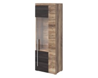 Display cabinet ROGER 55 cm, satin nussbaum, right
