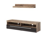 TV unit ROGER 140 cm, satin nussbaum