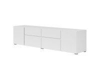 TV unit ASYMETRIC 195 cm, white
