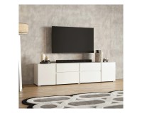 TV unit ASYMETRIC 195 cm, white