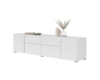 TV unit ASYMETRIC 195 cm, white