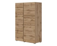 Tall chest of drawers ASYMETRIC 92 cm, wotan oak