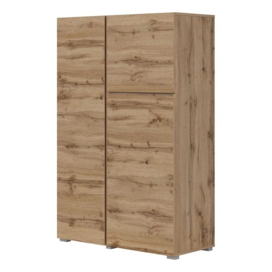 Tall chest of drawers ASYMETRIC 92 cm, wotan oak