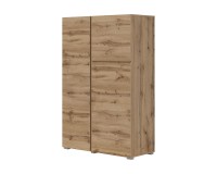 Tall chest of drawers ASYMETRIC 92 cm, wotan oak