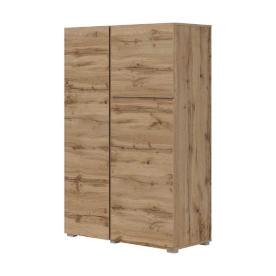 Tall chest of drawers ASYMETRIC 92 cm, wotan oak